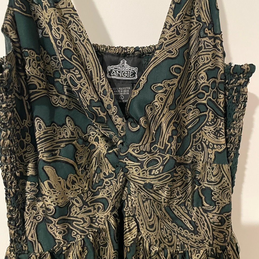 Green and Gold Dress